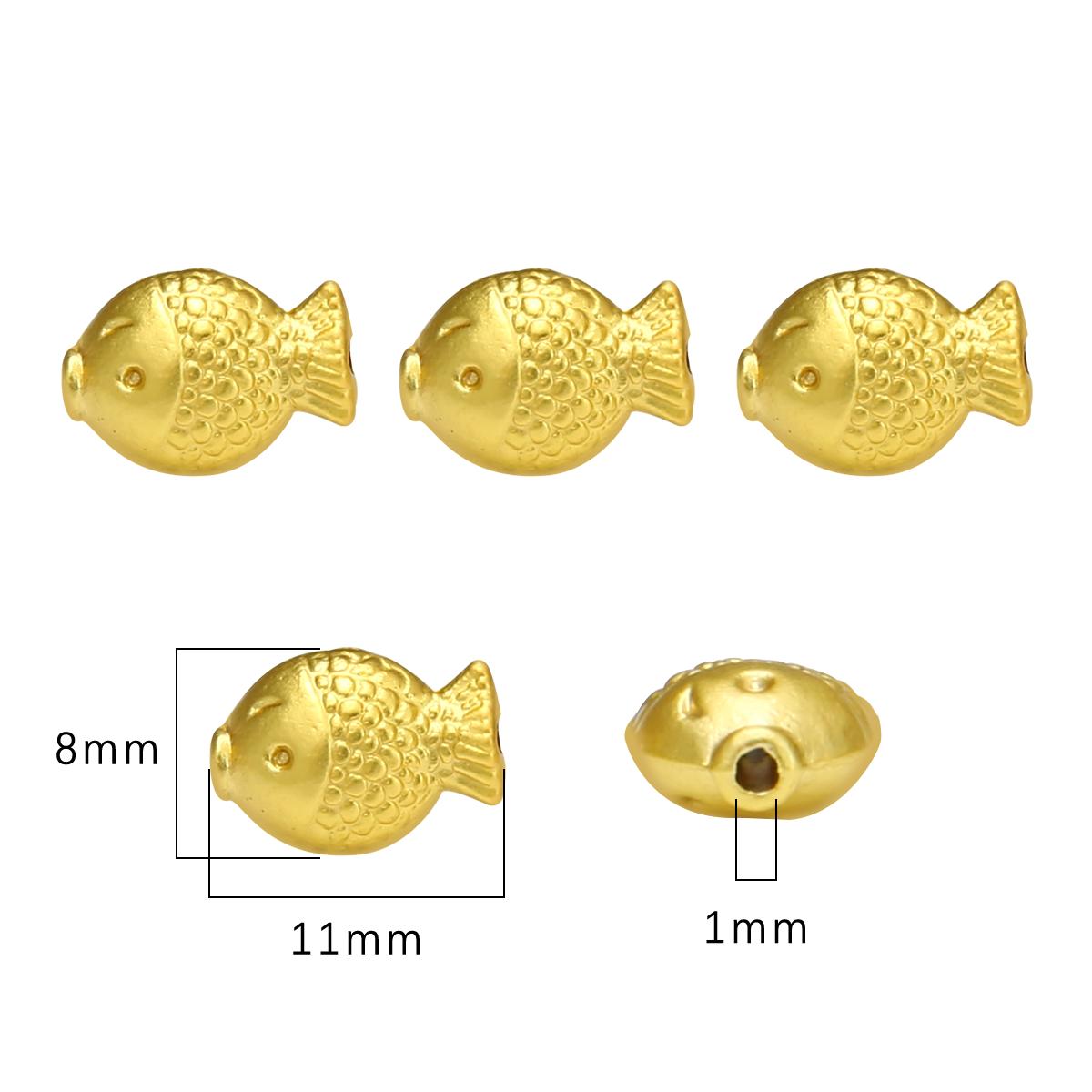 

Металлическая золотая рыбка лотос благоприятные облака свободные разделительные бусины для изготовления ювелирных изделий своими руками браслет ожерелье подвески 11x8mm 4pcs