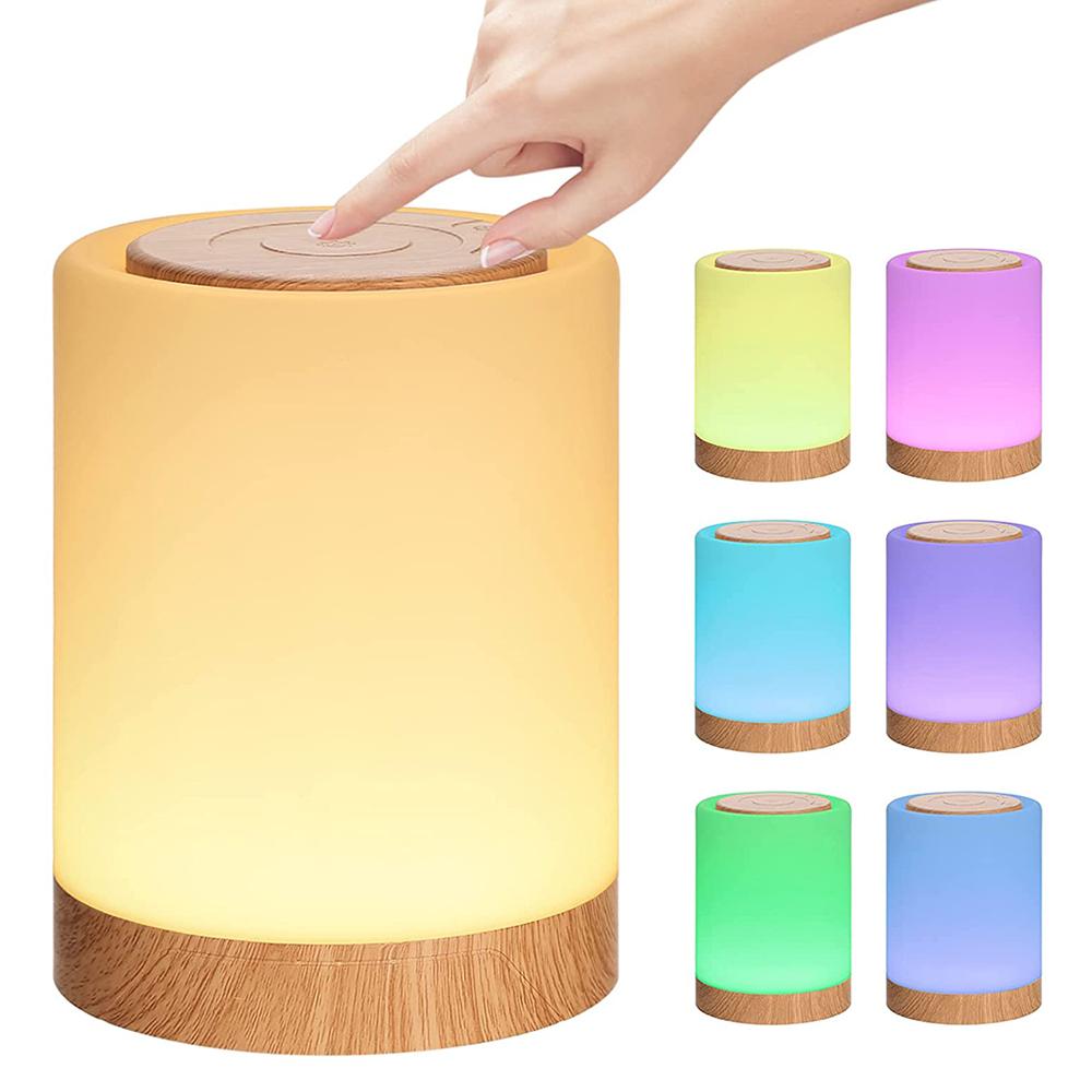 

EWNL-15 Touch Control RGB Color Table Light Bedroom Bedside Night Light Ambient Lamp A