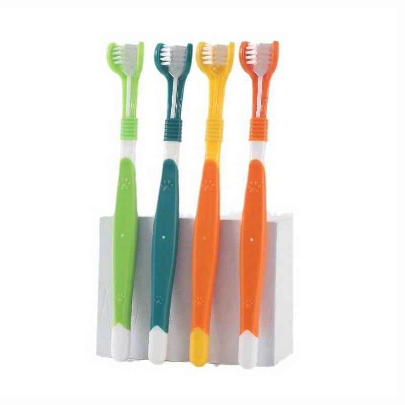 1Pcs Pet Toothbrush 3-Sided Dog Plastic Toothbrush Cat Dog Oral Cleaning Products Puppy Kitten Teeth Cleaning Tool