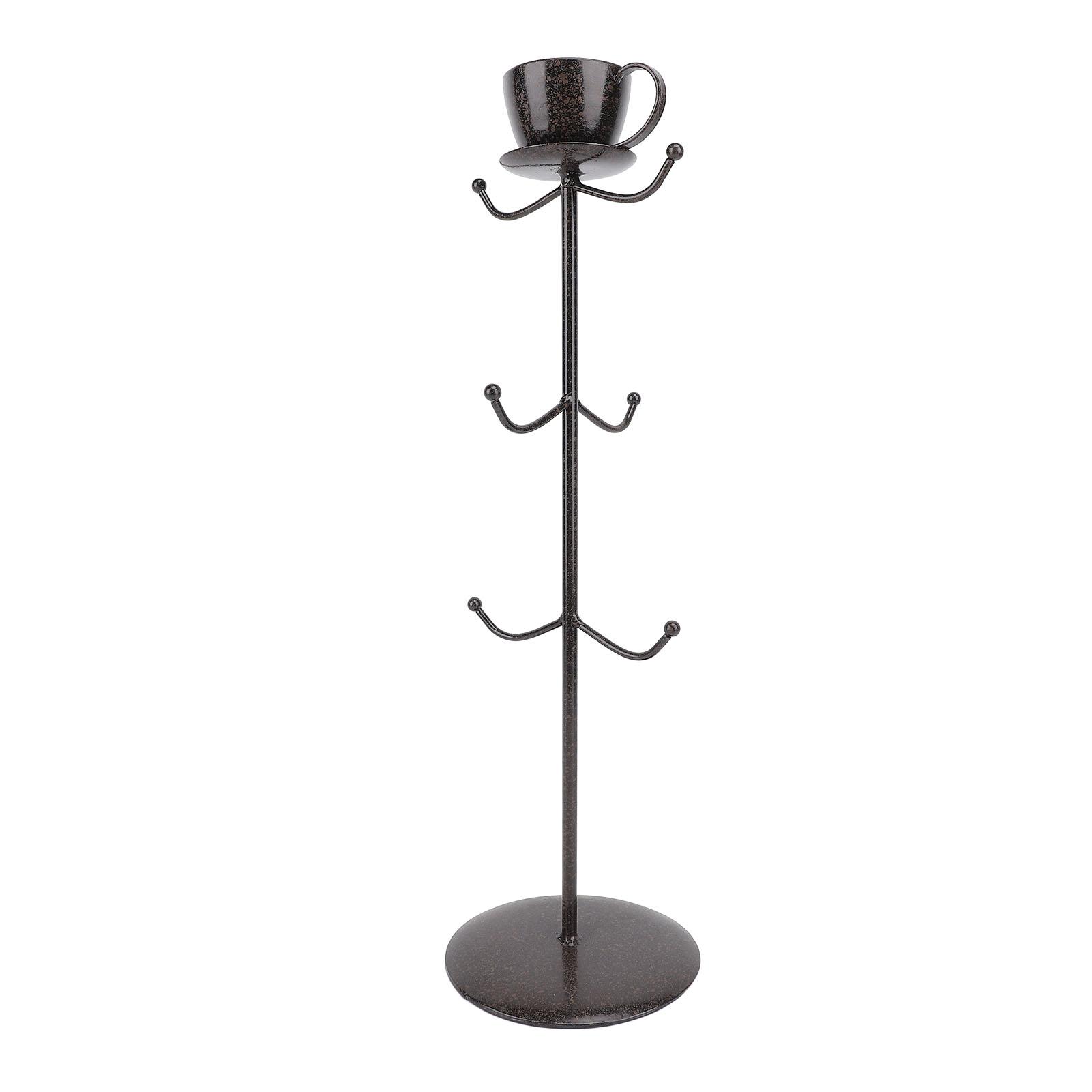 

Mug Holder Tree Countertop Coffee Cup Rack Stand Metal with Base Kitchen Home Organizer