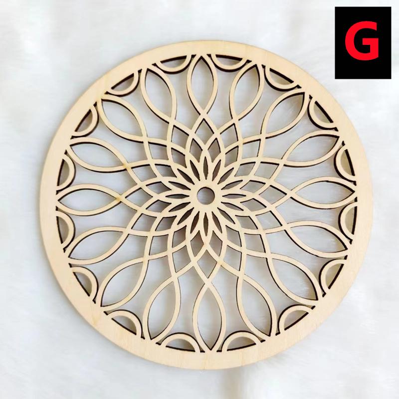 New Wooden Wall Sign Flower of Life Shape Laser Cut Wood Wall Decor Coasters Craft Making Sacred Geometry Meditation Ornament