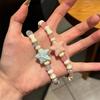 Korean Sweet Ceramic Starfish Bracelets for Women Girls Handmade Pink Blue Beaded Bracelet Aesthetic Y2K Jewelry Friendship Gift