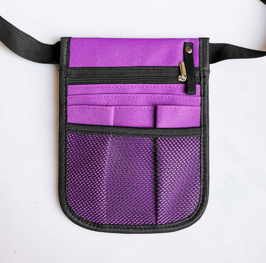 Krankenschwester Organizer Gürtel Hüfttasche Beutel Etui für medizinische Scheren Pflegeset Werkzeuge (lila)