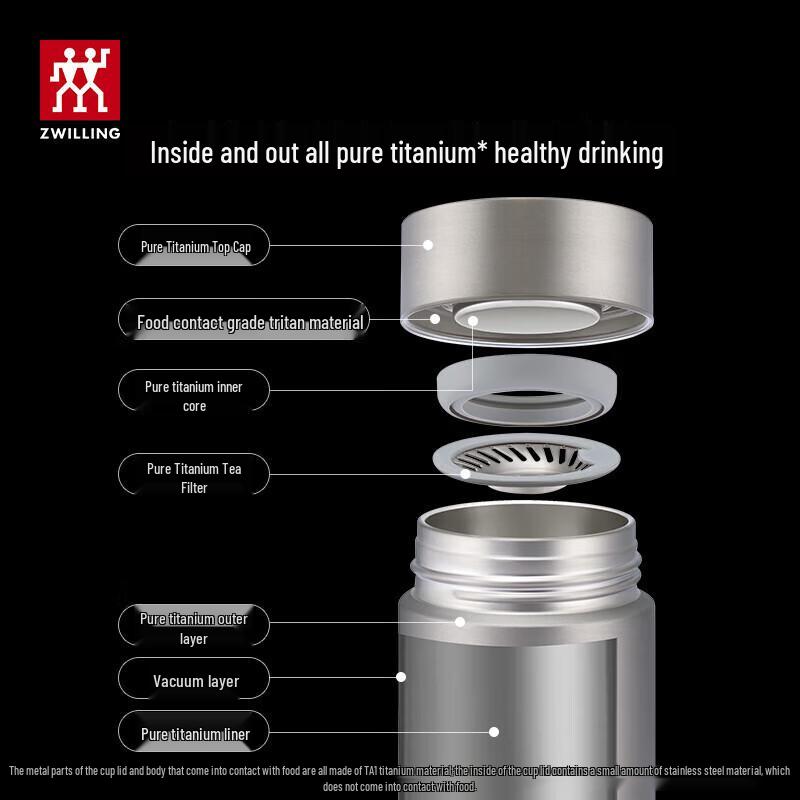 ZWILLING Titanium Insulated Tea Infuser Bottle