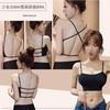 Comic chest u-shaped beautiful back underwear women's small breasts gather and expand, thickened chest pads, invisible big halter bra