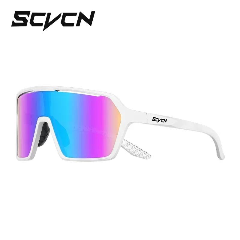 SCVCN Cycling Glasses Fashion Sunglasses for Men Photochromic Women Bike Mountain Road Bicycle Eyewear Cycle Goggles UV400 MTB