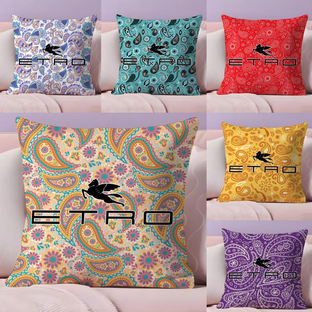 Fashion Design EEtroS Cushion Cover Short Plush Doublesided Print Square Throw Pillow Covers Sofa Home Cushion Decor