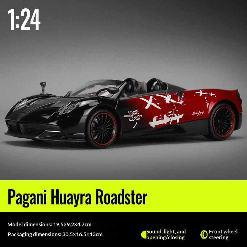 1/24 Scale Pagani Huayra Roadster Car Model with Display Base Adult Collectible Toy Car Boy Birthday Gift