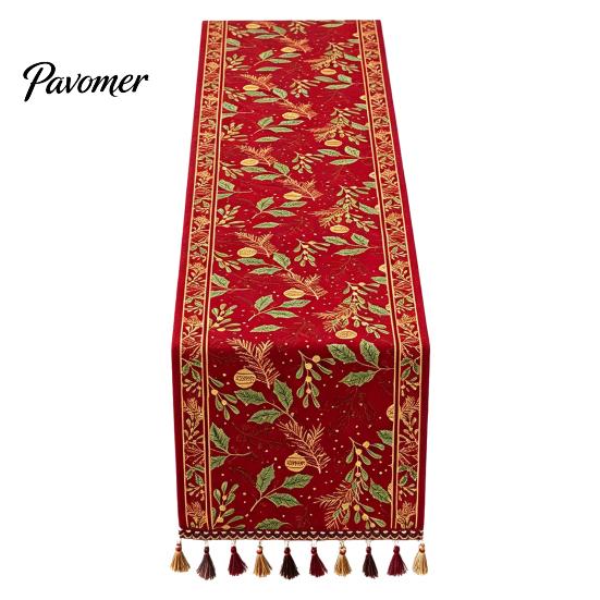 Stylish Dining Room Accessory Christmas Table Runner, Durable Decorative Stitching Decoration, Protects from Hot Sturdy Stitched Runner Pans