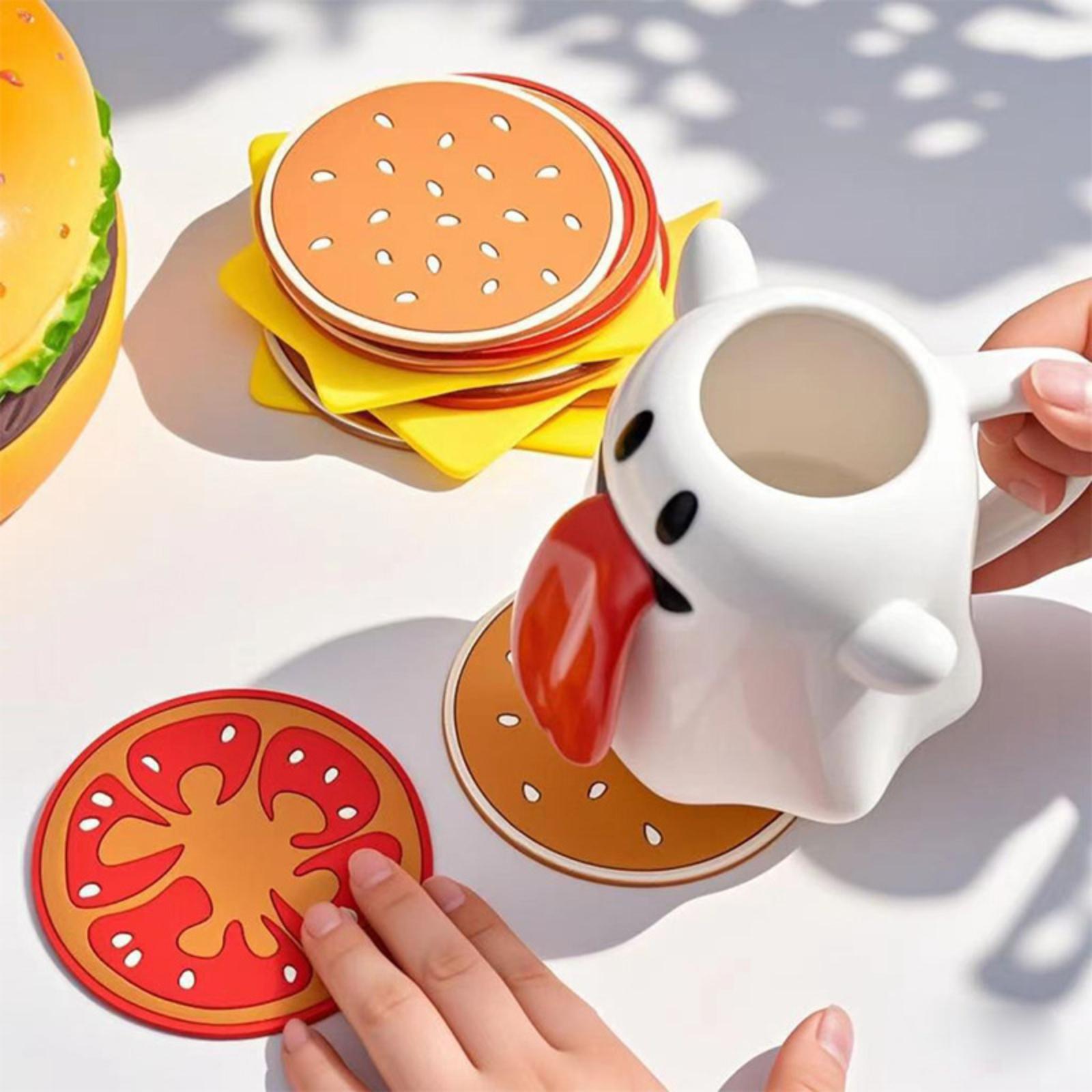 

Fashionable And Creative Desktop Insulation Pad Hamburger Meal Mat Set one size
