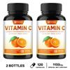 All-natural Vitamin C capsules with rosehip and elderberry extract; supports immune health; suitable for adults.