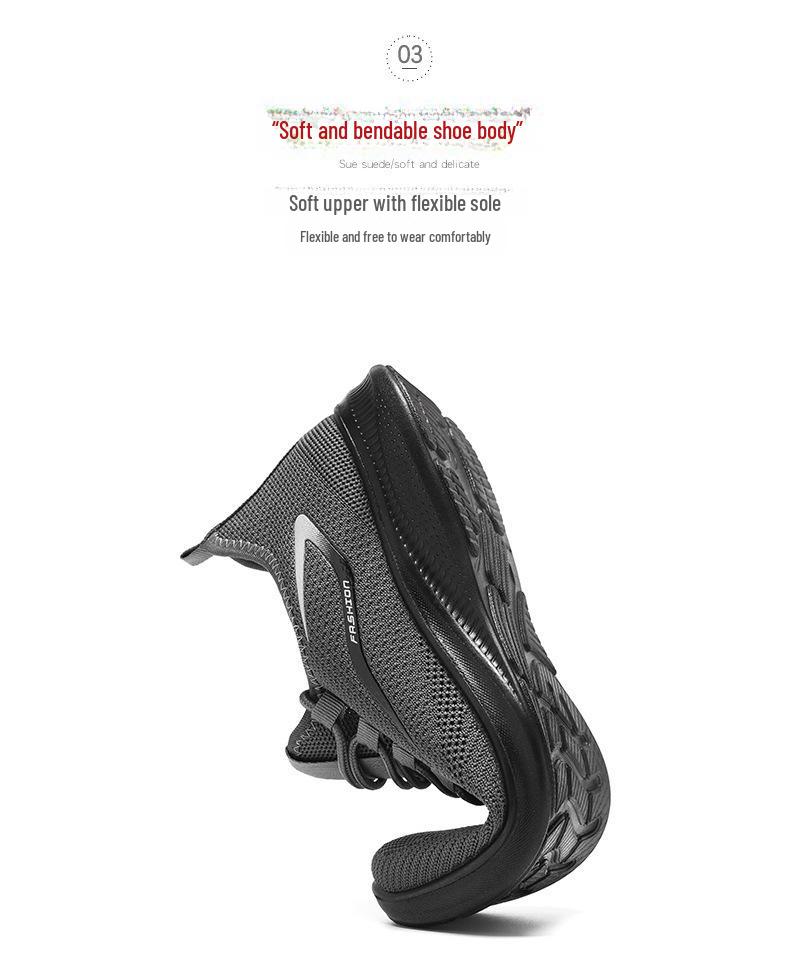 Men's Summer Breathable Running Shoes - Casual, Soft Sole, Odor-Free