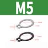 Hongtu C Type External Circlip Retaining Rings Shaft Circlip Washer M3-M9 Stainles Steel/65Mn C-type Retaining Clip Snap Ring