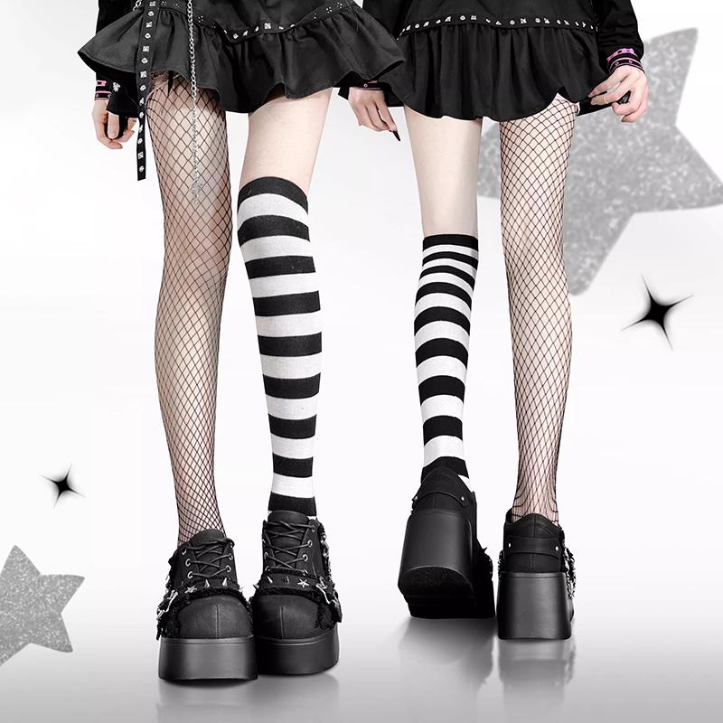 Punk Metallkjede Chunky Platå Ankelstøvletter Dame Vinter Y2K Tykk Såle Denimstøvletter Kvinne Svarte Goth Lolita Sko