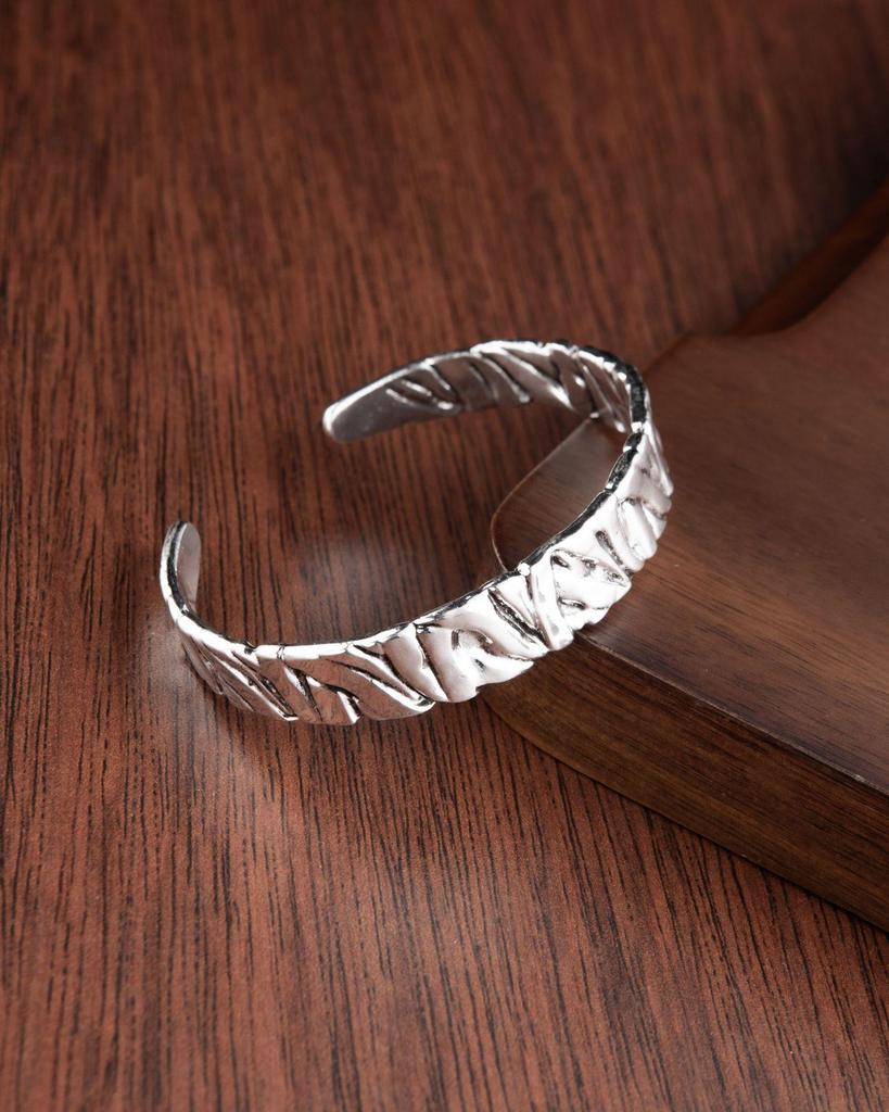 Retro Ancient Silver Open Bracelets for Men and Women - Simple, Auspicious, Lucky Fortune Jewelry