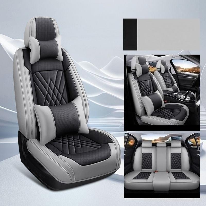 Five-seat Car Seat Covers for Toyota Corolla, Fully Covered Front Seats, Half-covered Rear Seats, Panar Leather