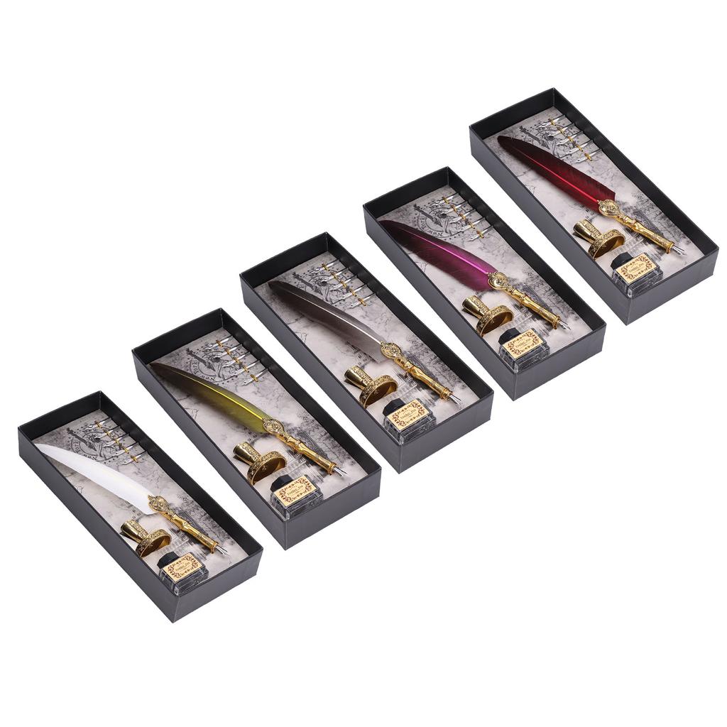 Pen Fluent Comfortable Writing Vintage Elegance Exquisite Workmanship Quill Pen for