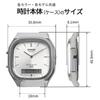 CASIO Quartz Watch Edgy Collection Unisex Dual Time Silver Analog-Digital 240E-7A