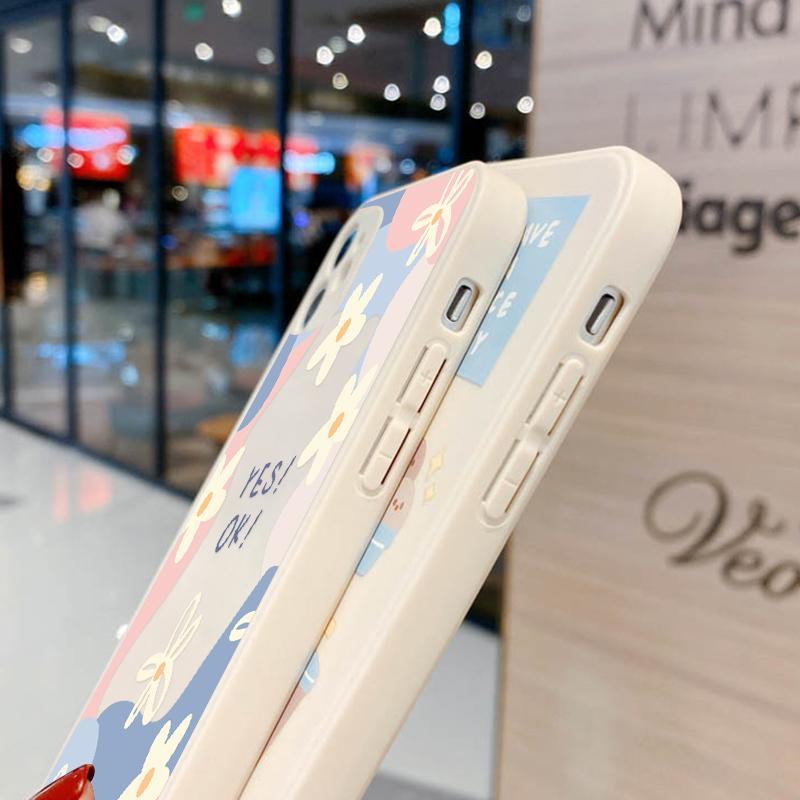 For Funda Iphone 11 Case Luxury Flower Phone Case For Iphone Xr 14 13 12 11 Pro Xs Max 8 7 6s Plus X Se Soft Tpu Matte Cover