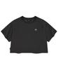 COVERNAT WOMAN Comfort String Crop T-Shirt Charcoal