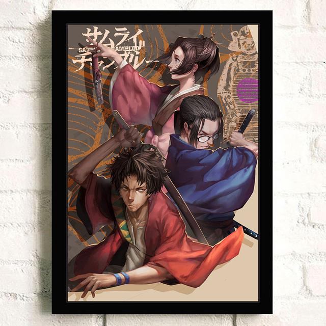 Japanese Action Adventure Anime Samurai Champs Elysees Pictures Children's Living Room Art Home Decoration Quality Painting