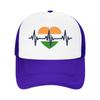 Heartbeat Of India Patriotic Heart Casual Baseball Cap Hunting Camping Sun Hats Spring Hot Sale Unisex Unisex Classic Baseball Caps