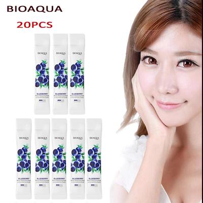 20ks balených zvlhčující borůvková maska ​​na spaní Skin Care Oil Control