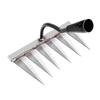 Six-Tooth Steel Weeding Hoe & Root Rake for Soil Loosening and Farming