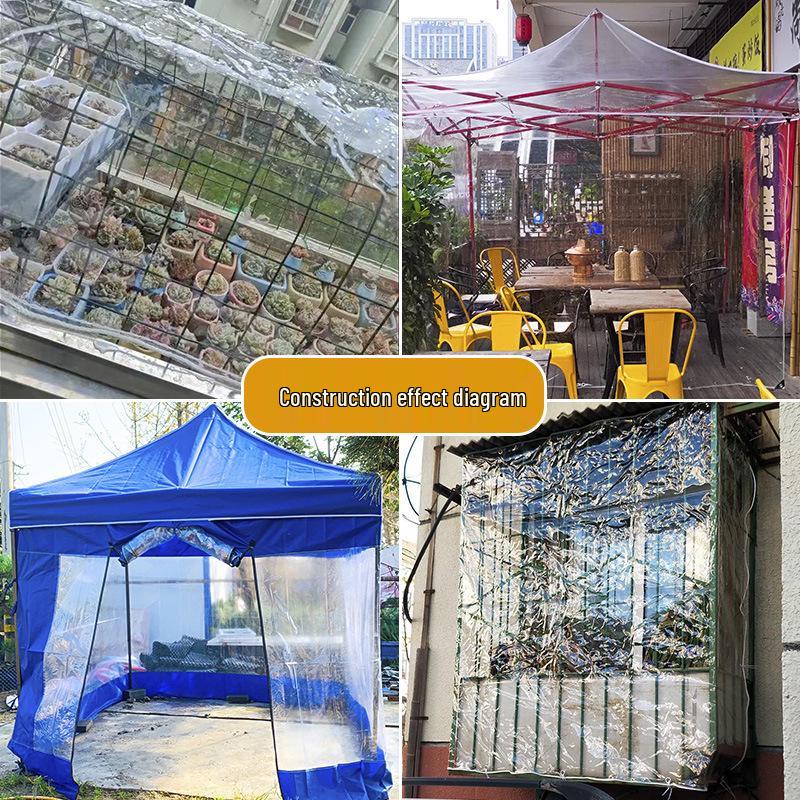Transparenter wasserdichter Balkon-Regenvorhang Sonnenschutz Windschutz