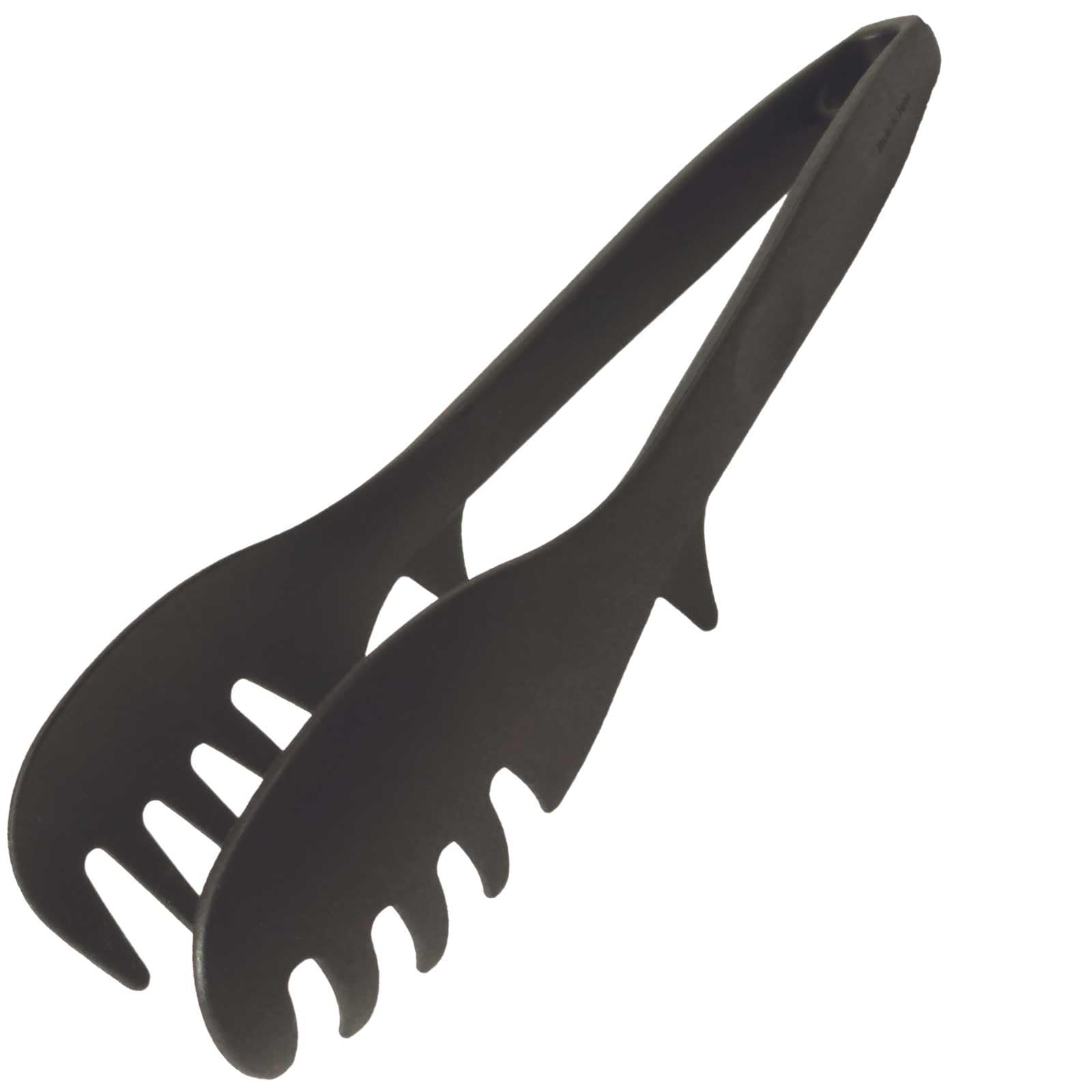 

Kouki Authority Easy to Grab Made in Dishwasher Kitchen Stainless Deep 67115500 Heat-Resistant Tongs, Noodles, Japan, Safe, Non-Slip, Cooking, Pasta, чёрный