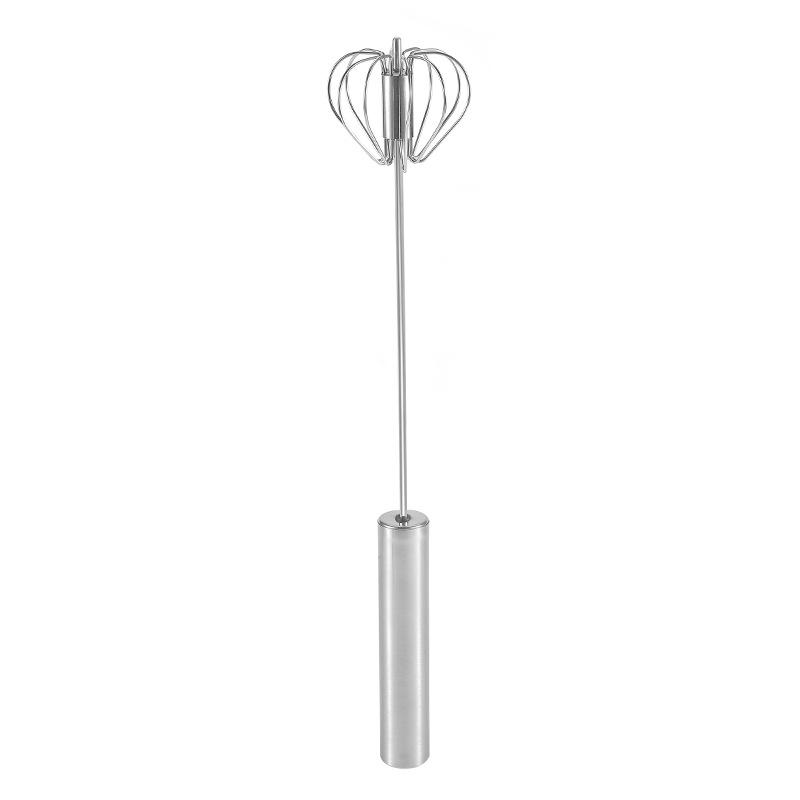 Rotary Stainless Steel Semi-automatic Rotary Egg Beater Hand-held Milk Beater Mixer Baking Tools Manually Dispatched