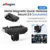 aMagisn Quick Release Mount with Safety Lock For Insta360 Ace Pro 2 / X4 AIR / X5 , 1/4" & 2-Prong Interfaces Camera Accessories