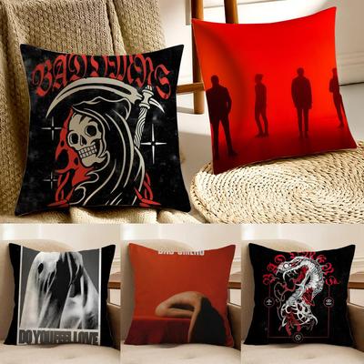 Band Dark BBad OOmens Cushion Cover Pillowcase Antidustmite Living Room Sofa Decor Cushion Room