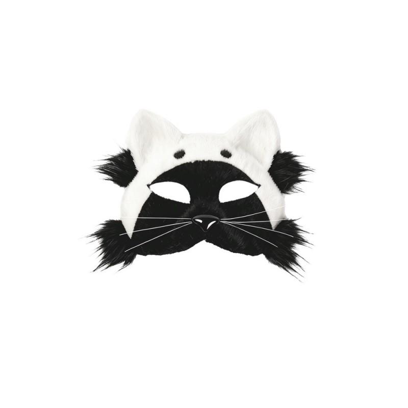 Plush Cat Face Mask Halloween Costume Party Cosplay Animal Fox Theme Accessory Set