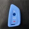 silicone rubber car key fob cover case wallet bag holder for BMW 2016 2017 X1 F48 X3 X4 X5 X6 730 740 750 3 4 button key case