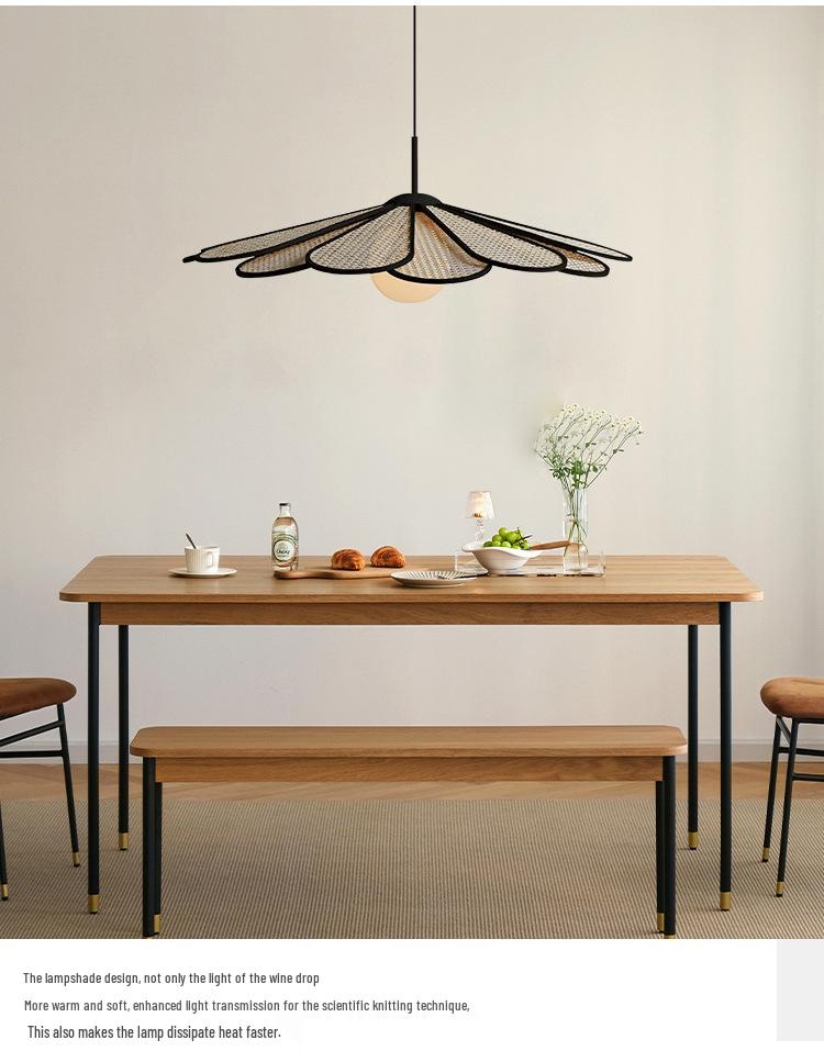 Pre-owned Wabi-sabi Rattan Pendant Lamp for Zen Tea Rooms & Creative Spaces