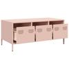 Pink Coffee Table 101.5 x 50 x 43.5 cm Cold Rolled Steel