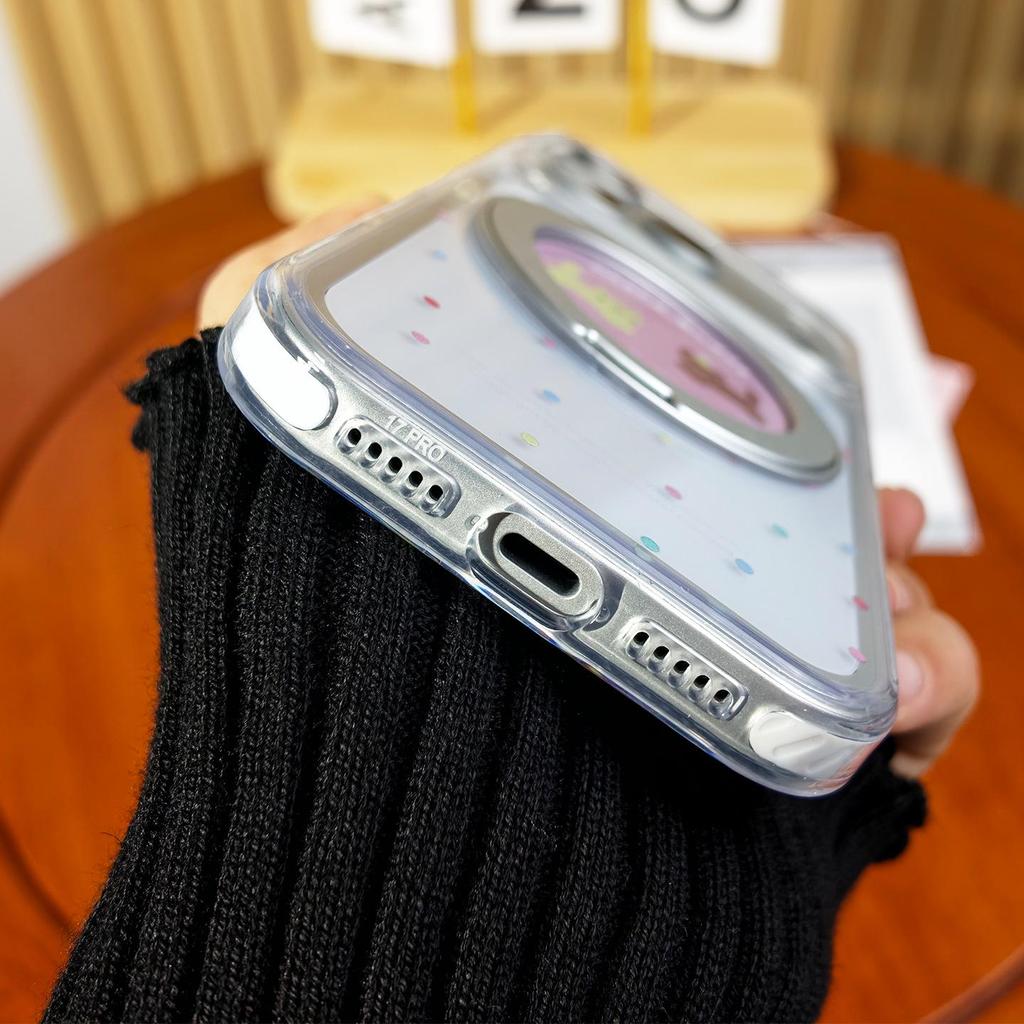 iPhone 17 Pro Max/15 Pro Case with 360° Pivot Stand