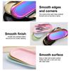 Oval Plastic Cosmetic Storage Tray Nail Art Manicure Organizer for Tweezers Fake Nail Tools Equipment Plate