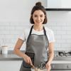 2PCS/SET with Pockets Kitchen Apron Sleeveless Design Oil Proof Apron Workwear Apron  Dining Work