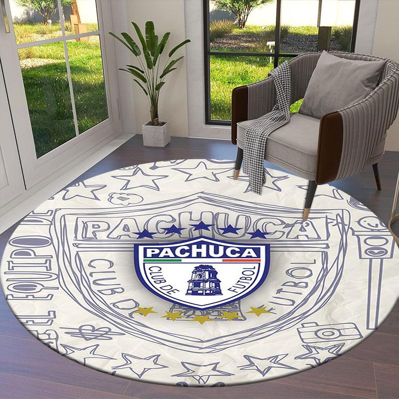 C.F. Pachuca Round Area Rug,Carpet Rug for Living Room Bedroom Sofa Playroom Decor,Non-slip Floor Mat