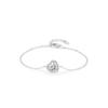 Moissanite 925 Sterling Silver Romantic Heart Diamond Fine Bracelet Temperament Elegant Cross Chain Bracelet Wedding Gift