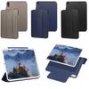 Magnetische Folio-Hülle aus Kohlefaser für iPad Mini 6 Pro 11 12.9 Mit Ständer Sleep/Wake TPU-Abdeckung Business-Stil