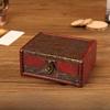 Wooden Vintage Style Box With Lock For Organizing Jewelry Decoration Accessories