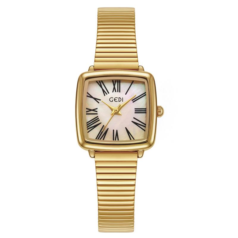 High-End Light Luxury Fritillary Women'S Watch Roman Retro High-Value High-End Stainless Steel Quartz Watch