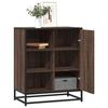 VidaXL Buffet chêne marron 62x35x76 cm bois d'ingénierie, armoire de rangement, meuble d'entrée, meuble d'appoint, meuble de 848998