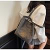 Canvas bag women's large-capacity new summer versatile simple shoulder bag casual college student tote bag
