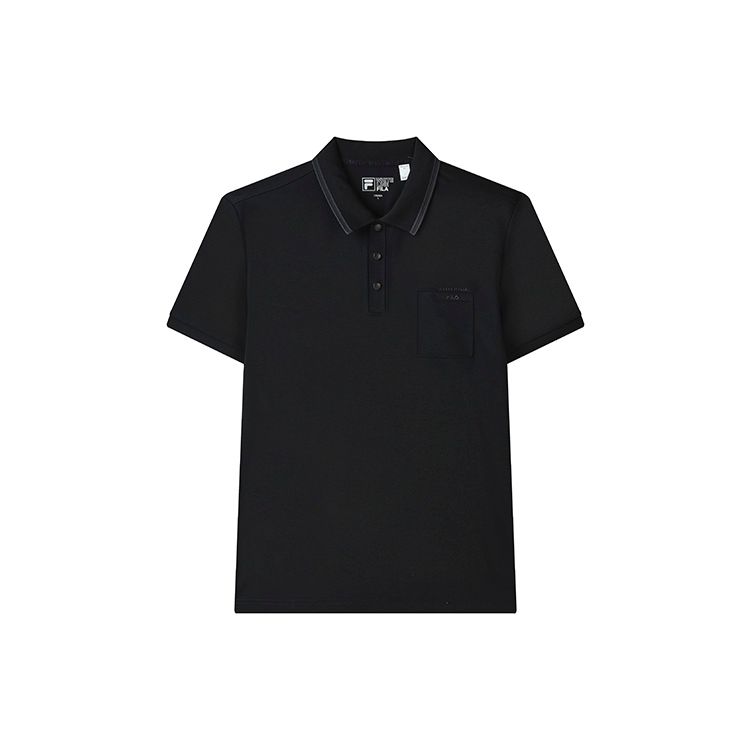 

FILA 2023 Spring New Simple Business Casual Short Sleeve Polo Shirt Men Polo Shirts Black F11M317107F-BK L