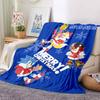 Custom 1pc Christmas Characters Celebration Blanket, Soft And Comfortable Blanket, Casual Warm, Camping Travel Blanket, Birthday Gift Q912174