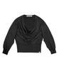 Nasnoing Deep Cowl Neck Sweatshirt (Black)